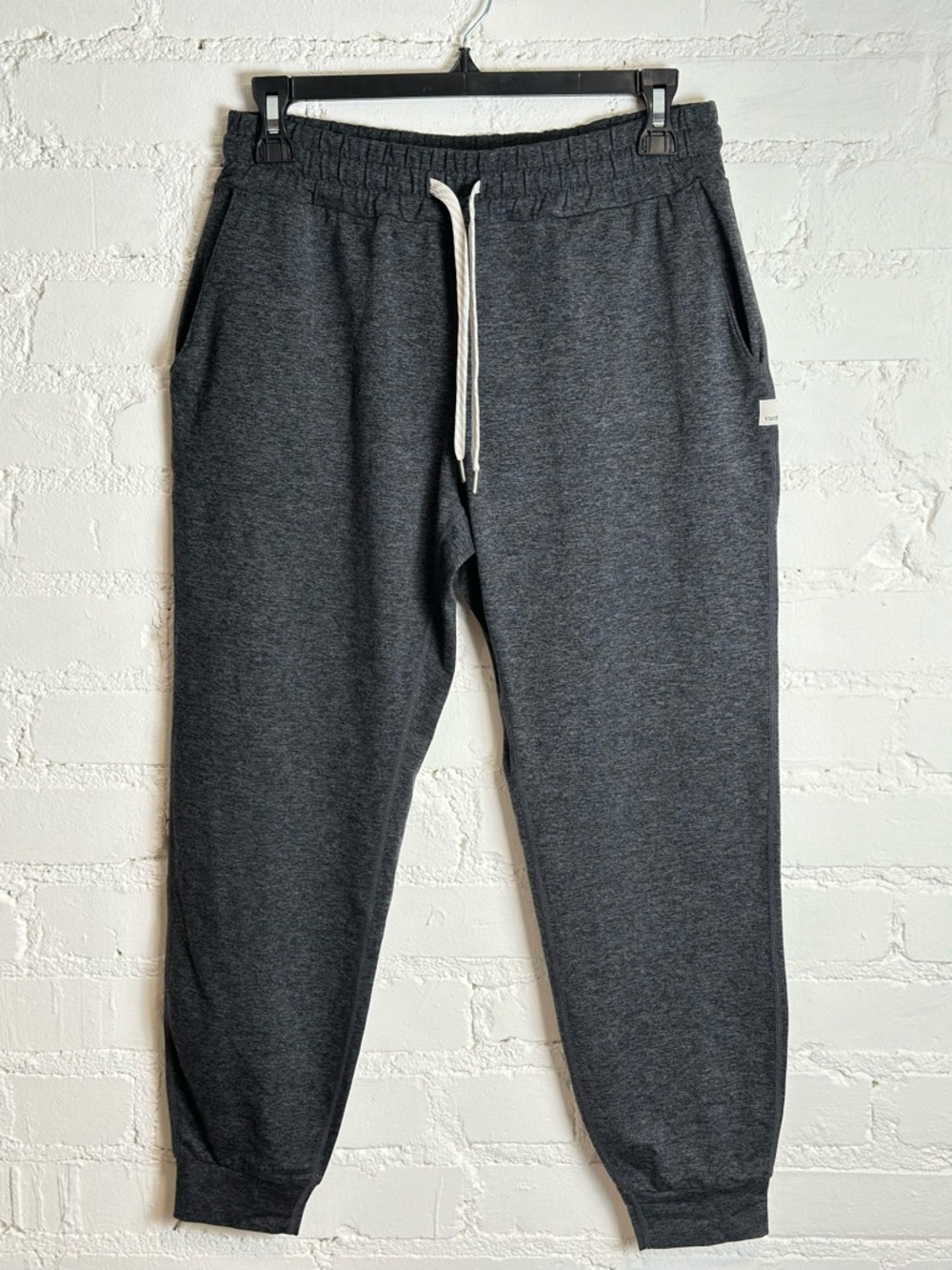 Vuori Performance Jogger Drawstring - Charcoal Heather Gray Size Small